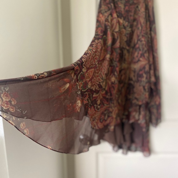 Ralph Lauren Black Label Silk Skirt Long - Picture 6 of 7